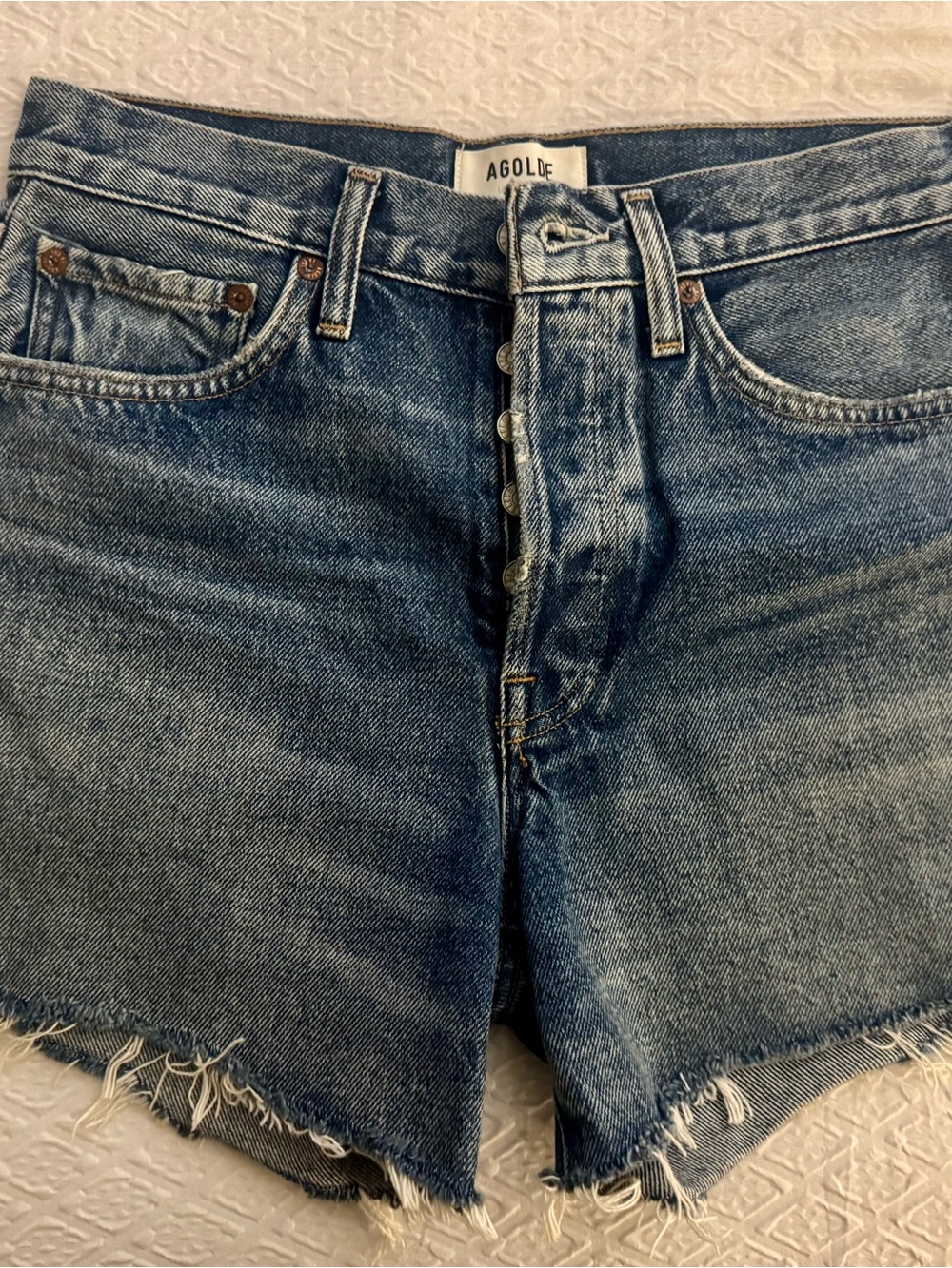Agolde Parker Long Vintage Loose Shorts